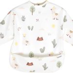 BUBEI Mess proof baby feeding bibs, Smock bibs for baby, Waterproof bibs, Long sleeve baby bib for eating, Toddler art smock